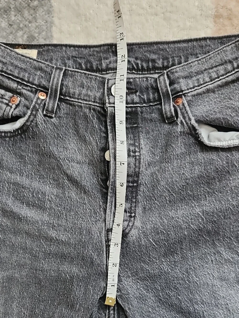 Levi's 501 Faded Black Jeans 29x30 Straight Leg Unisex Grunge